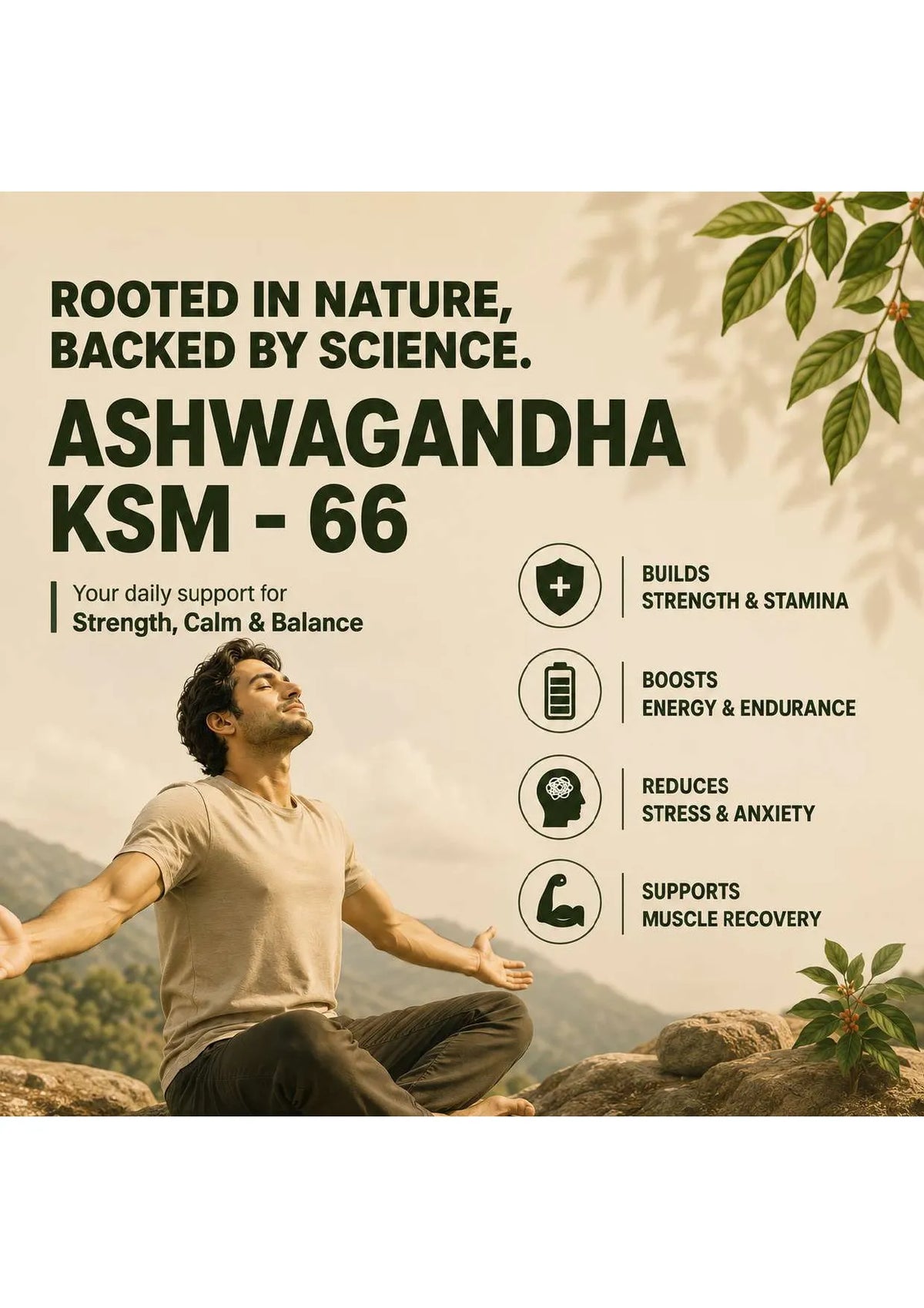 Rootein KSM-66 Ashwagandha Capsules